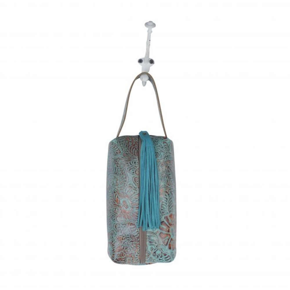 💥LAST ONE💥Myra Blue Canopy leather cosmetic bag - Picture 4 of 6